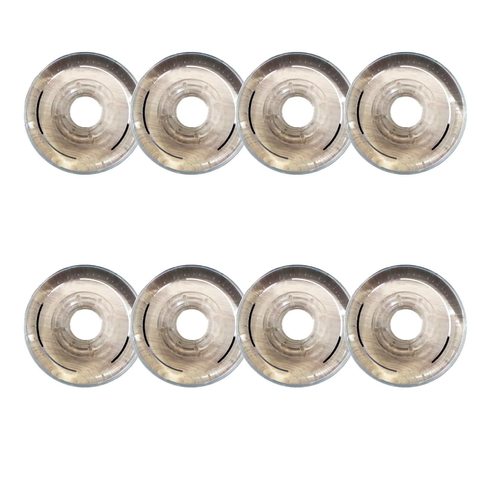 Genérico Ruedas de Repuesto para Patines en Línea Exterior Interior Ruedas de 8 Piezas 86A PU Speed Sin Rodamientos 76 mm 80 mm