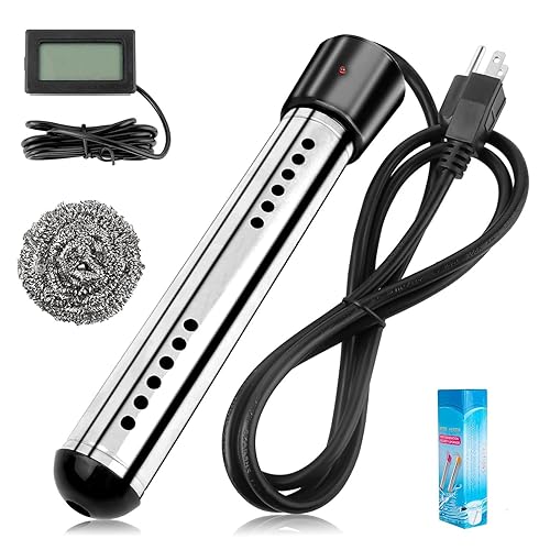 Calentador de agua de inmersión de 2000 W, calentador de cubo instantáneo eléctrico portátil con cubierta protectora de acero inoxidable 304, disponible en Yaxa Venezuela