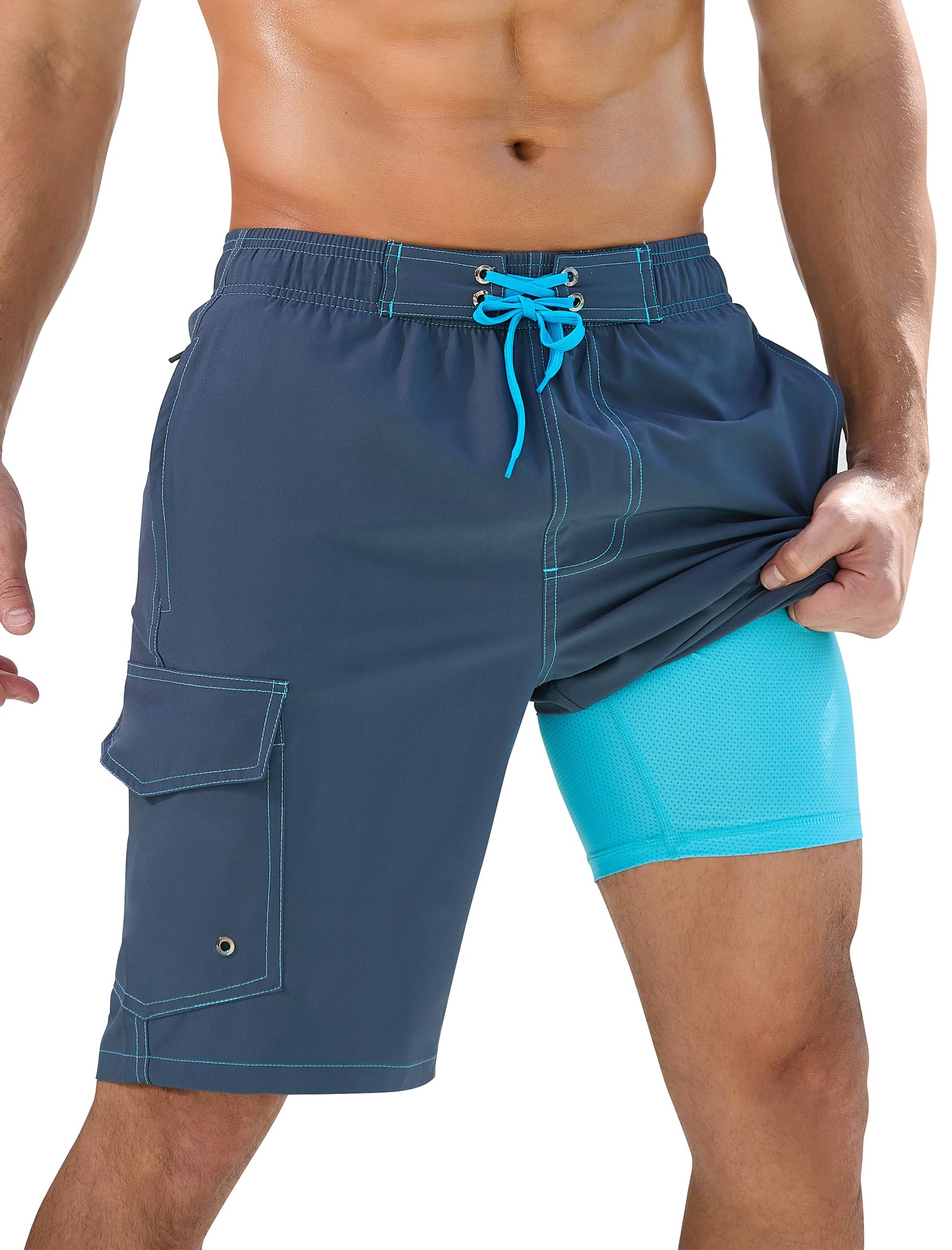 SILKWORLD 10 inch swim trunks