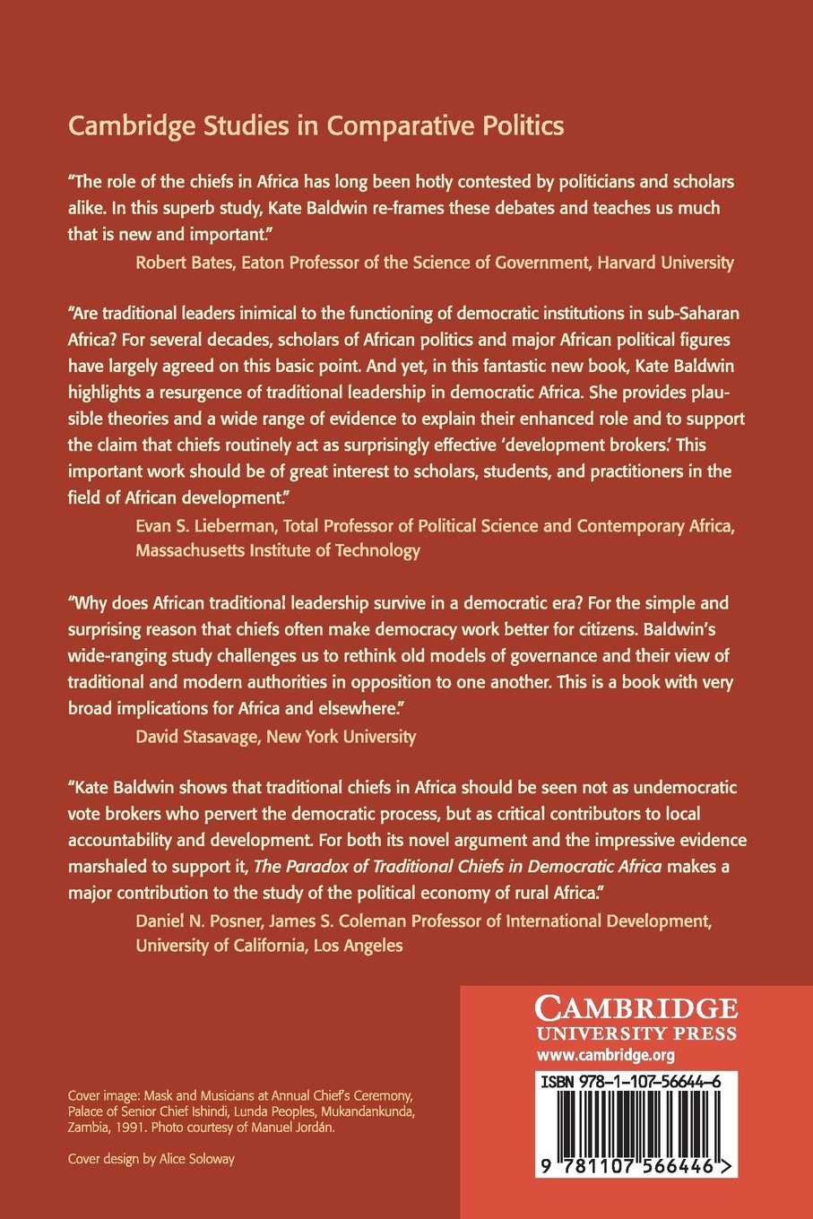 The Paradox of Traditional Chiefs in Democratic Africa (Cambridge Studies in Comparative Politics)