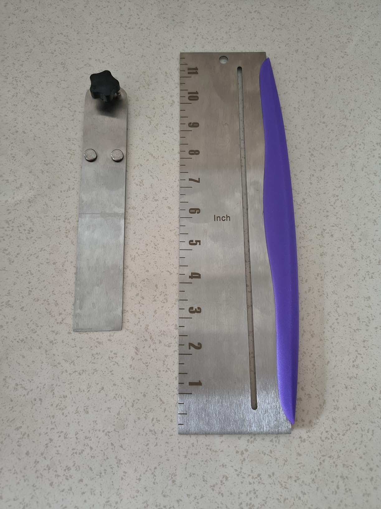 Professional Cake Scraper, 304 Stainless Steel, 30.5cm Ruler Edge with ...