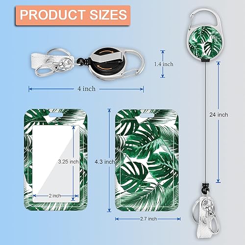 Miniatura 3 de Soporte para insignia, carrete de insignia con clip giratorio para cinturón, carrete retráctil resistente, soporte para tarjetas de identificación