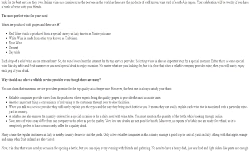 Celebrate Every Occasion with Fresh and Solid Italian Wine