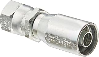 EATON Weatherhead 24708N-608 Female Swivel Fitting, SAE 37 Degree, AISI/SAE 12L14 Carbon Steel, 13/32