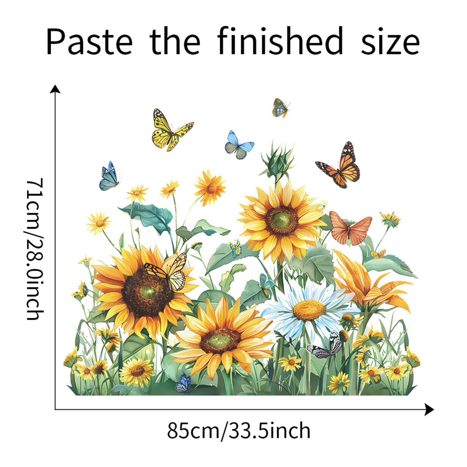 MAIGO 85cm X 71cm Sunflower Stickers - Image 3
