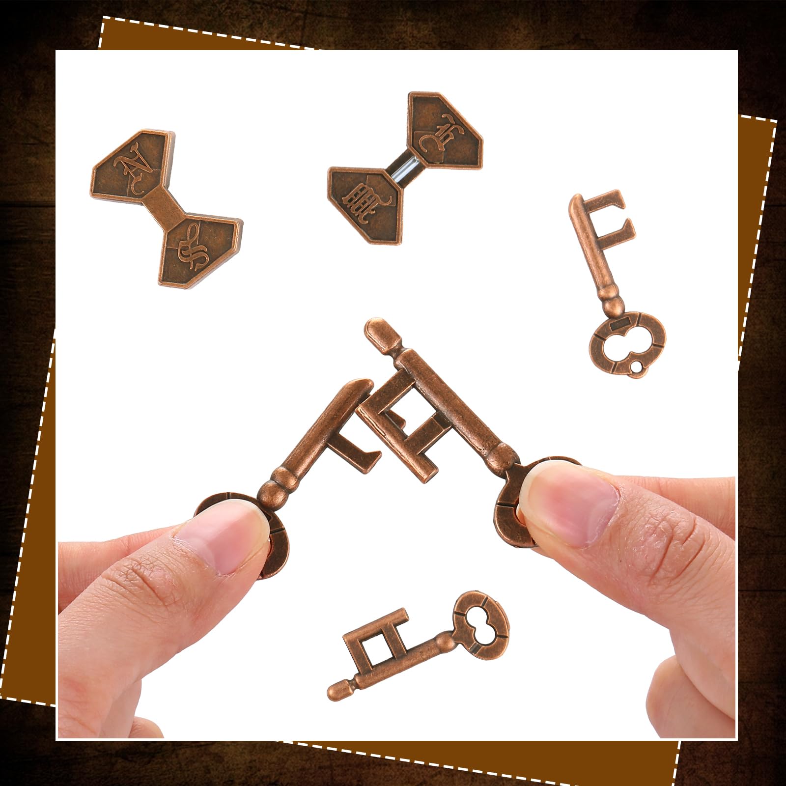 Amazon.com: 2 Pcs Metal Brain Teaser Puzzle for Adult Teen,Compass