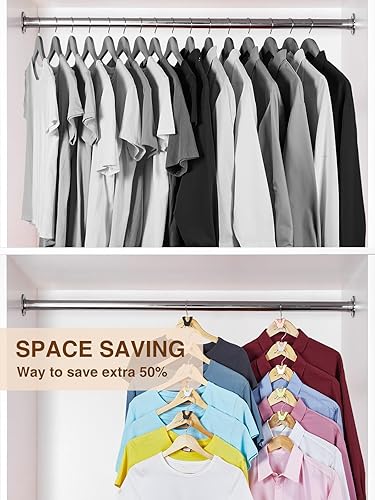 Miniatura 2 de Smartor Organizadores y almacenamiento de armario, artículos esenciales para dormitorio universitario, paquete de 60 perchas para ropa, ganchos para