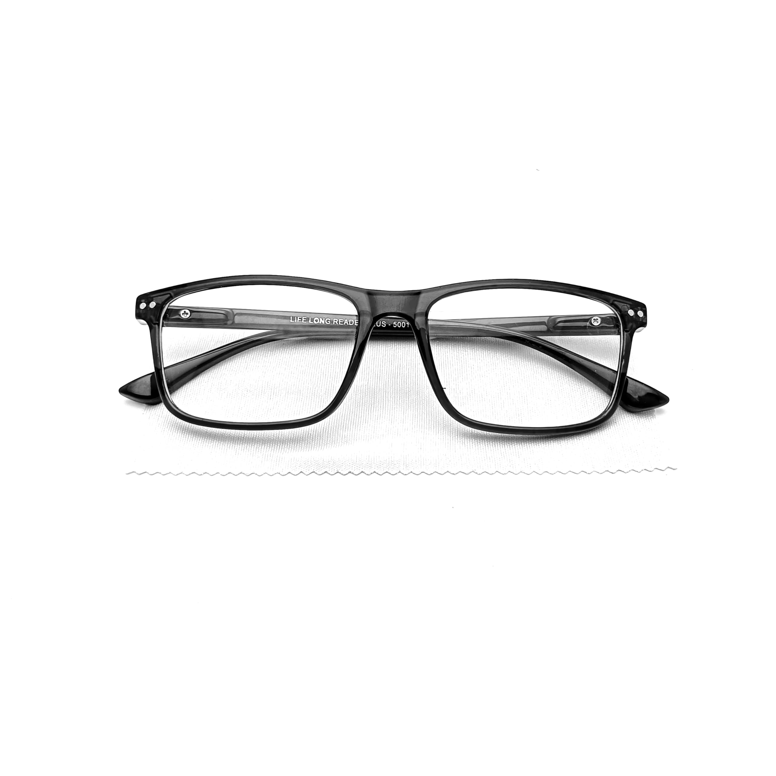Bifocal Reading Glasses – Men & Women Eyewear with Clear Lens, Anti-Glare, Lightweight Frame, Comfortable Fit, Stylish Spectacles for Reading & Distance Vision-image-46