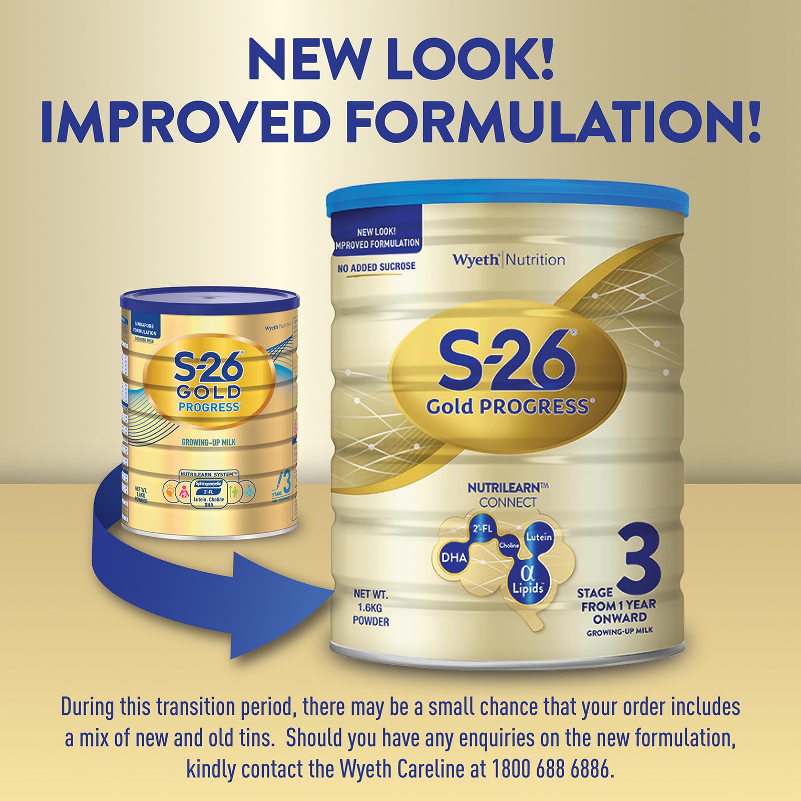 Wyeth Nutrition S-26 Stage 3 Progress GOLD Toddler Milk Formula