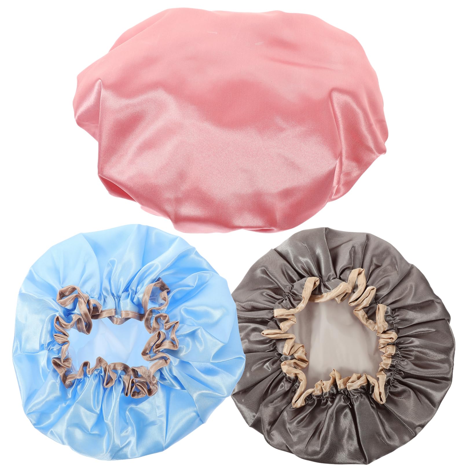 Healeved 12piezas Gorro De Ducha Doble Capa De Protección Para Cabello Baños Spas y Ducha