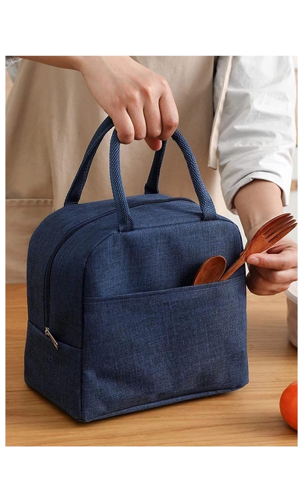 EUFLORIA Insulated Travel Lunch/Tiffin/Storage Bag for Women and Men Office, Collage and School (Cotton)(Multicolour) A1 (6.5 LITERS)-image-9