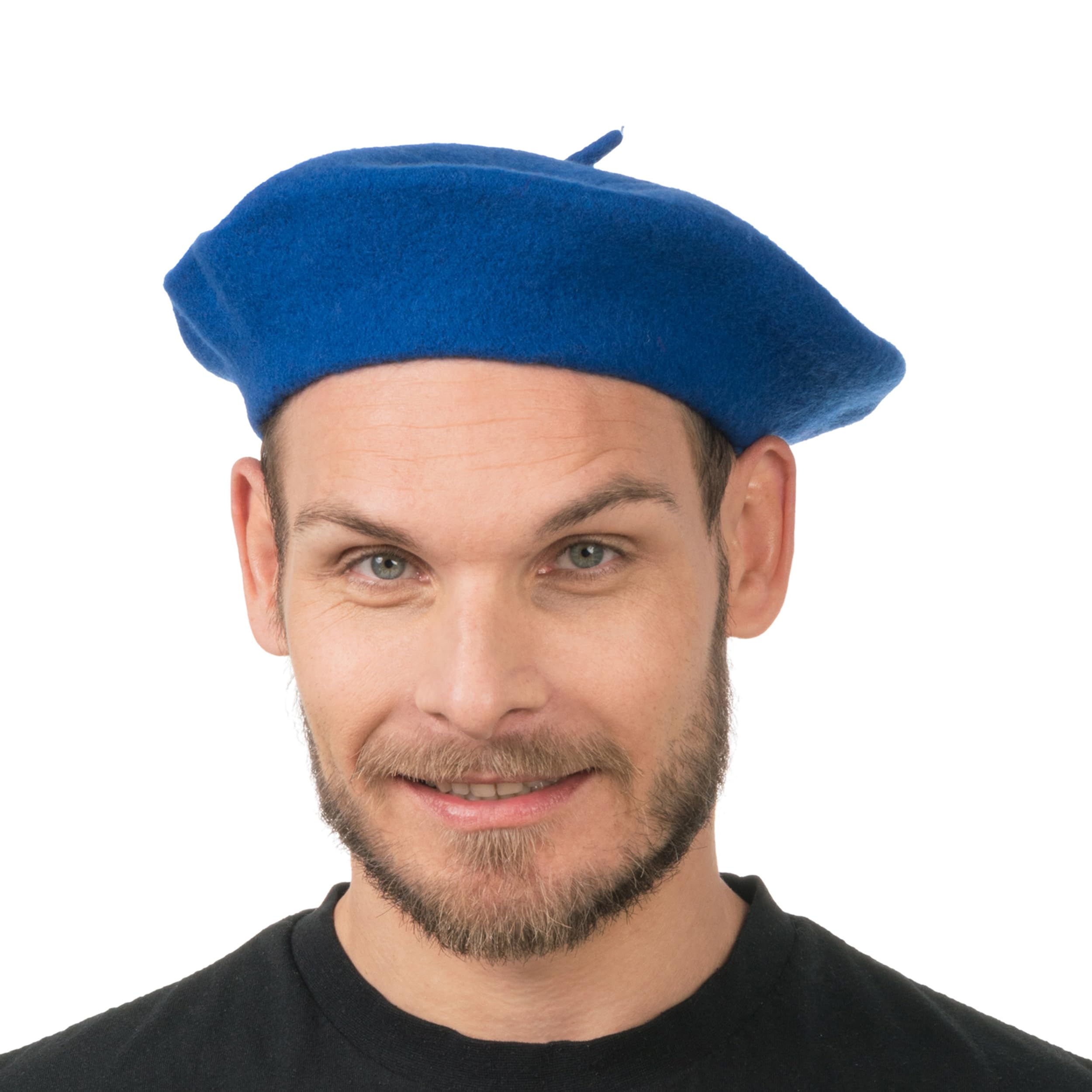 Chaks - Adult Classic French Style Beret Wool Beret Painter Hat for Carnival Theme Party
