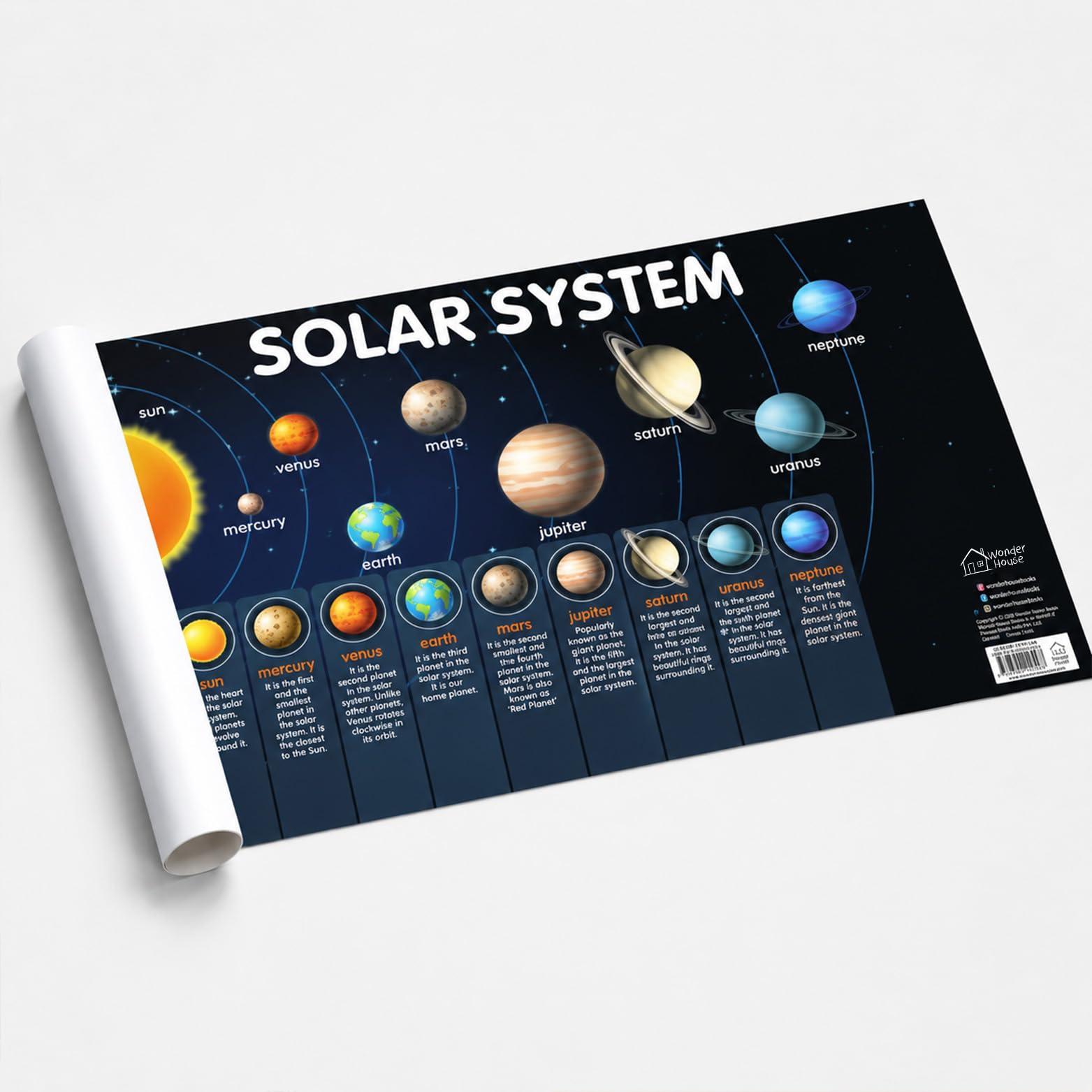 Solar System - My First Early Learning Wall Chart (19 Inches X 29 Inches) 1
