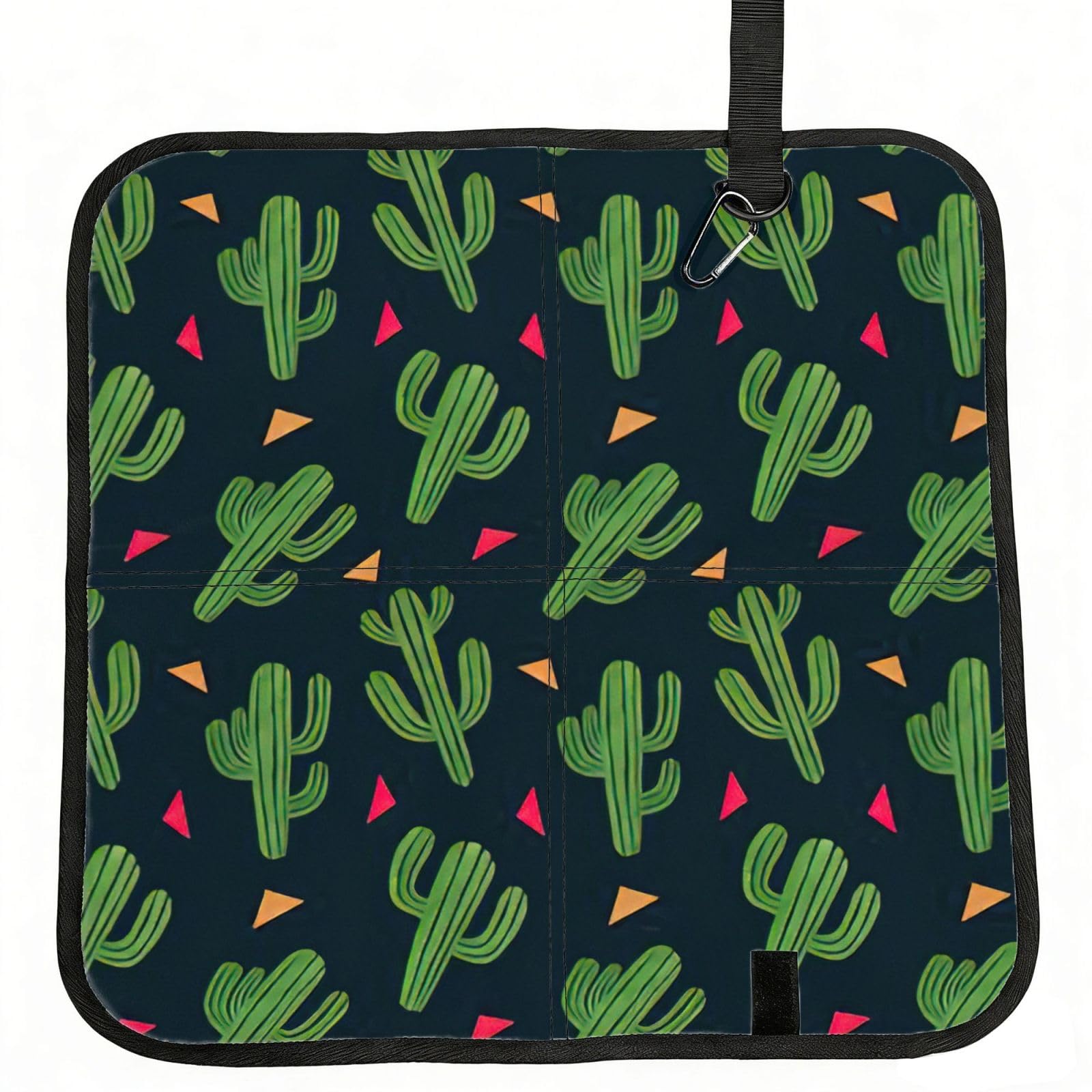 AYYQWE Cactus Art Print Foldable Seat Cushion Portable Chair Pad Office Commuting Picnic Camping Outdoor