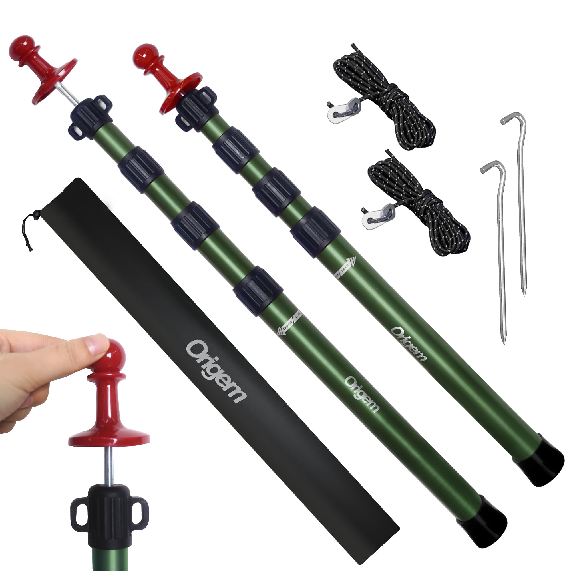 zeltstangen teleskop 280 cm Origem 2er Set 90–280 cm, Sonnensegel und Tarpstangen <tc>Größe</tc>:110 Pirelli Scorpion E-MTB M zweirad