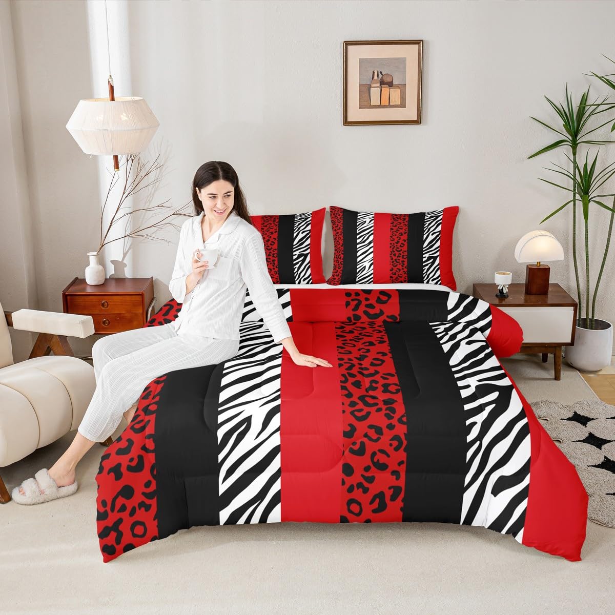 Homewish Leopard Comforter Set