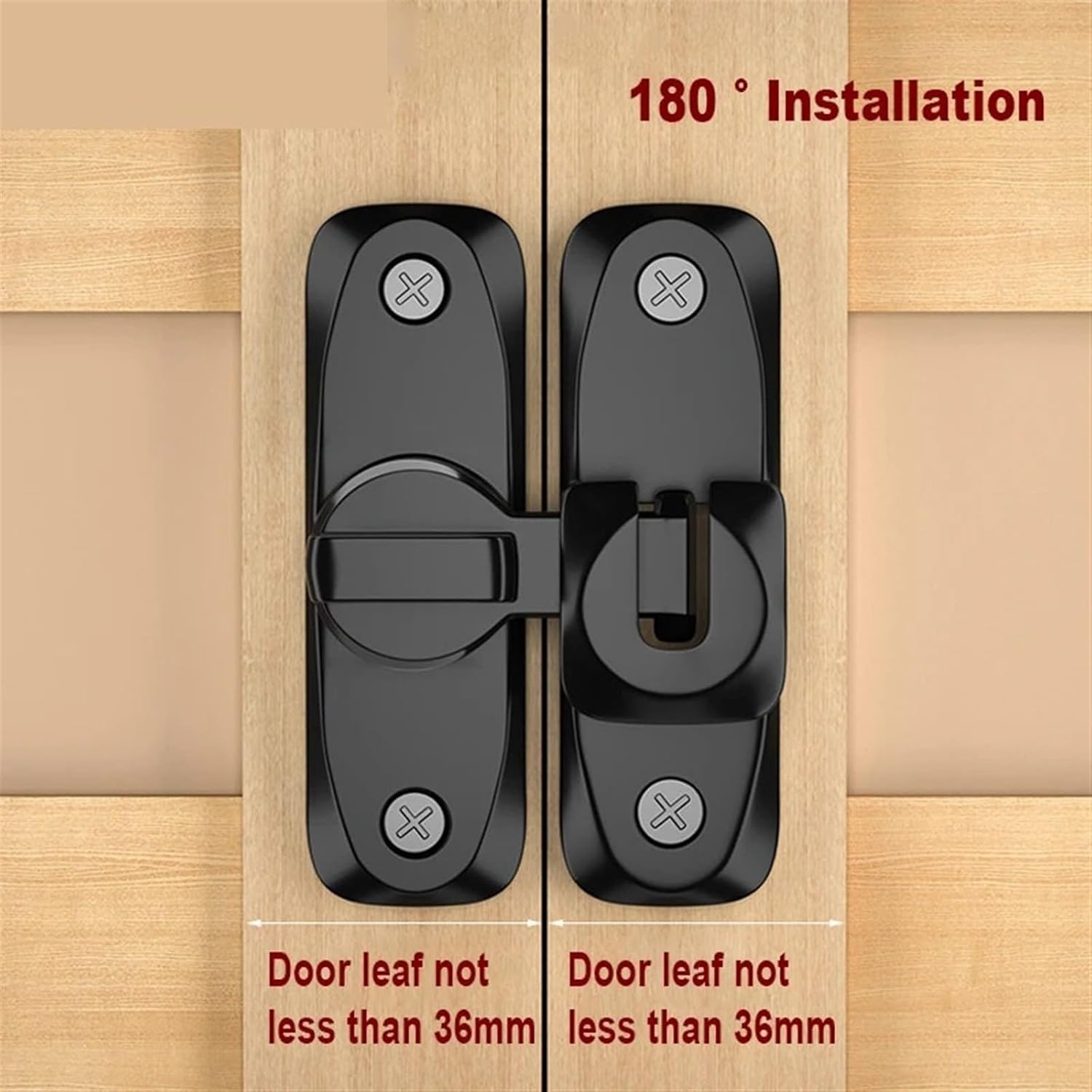 Door Lock Bolt Color Hasp Thumb Latch Locks for Door Bedroom Bathroom Home Accessories Rarelock MA120 1Pcs(Bronze)