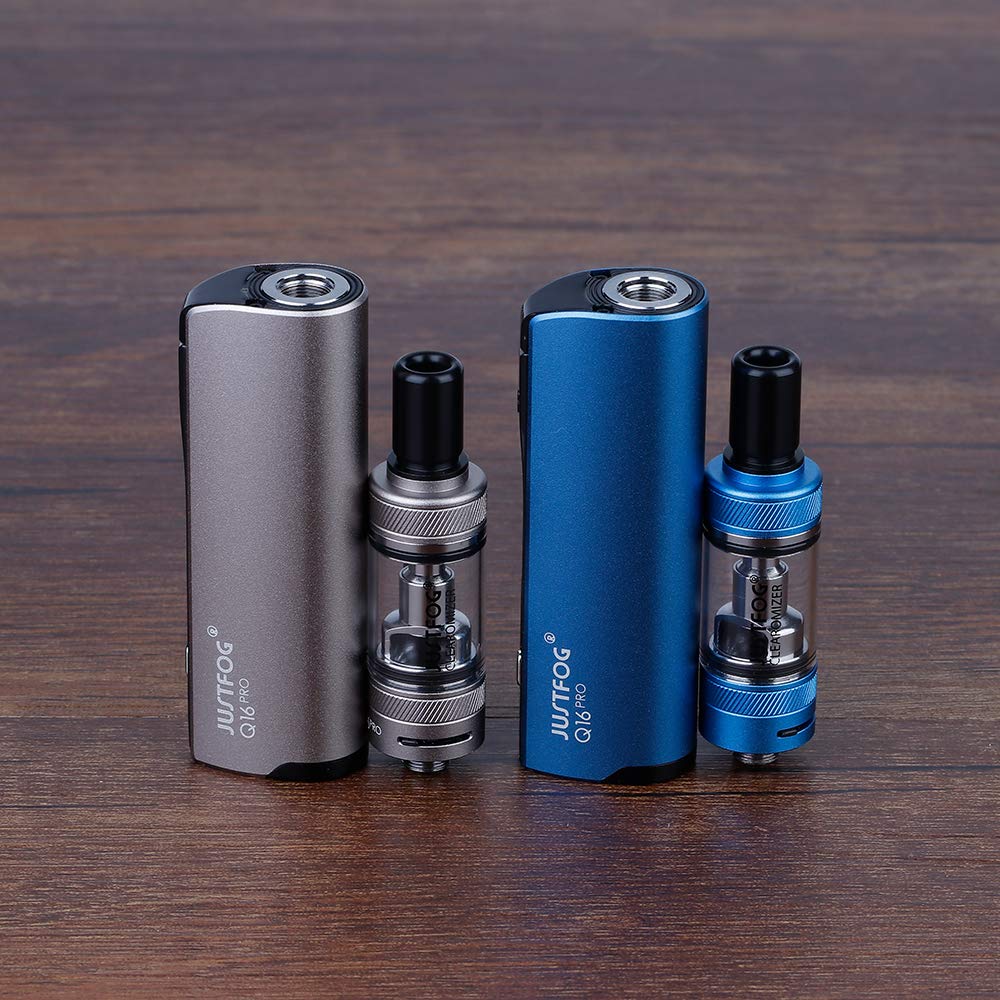 Cigarettes lectroniques Kit de dmarrage JUSTFOG Q16 Pro 900mAh sans  nicotine (Argent) : Amazon.fr: High-Tech