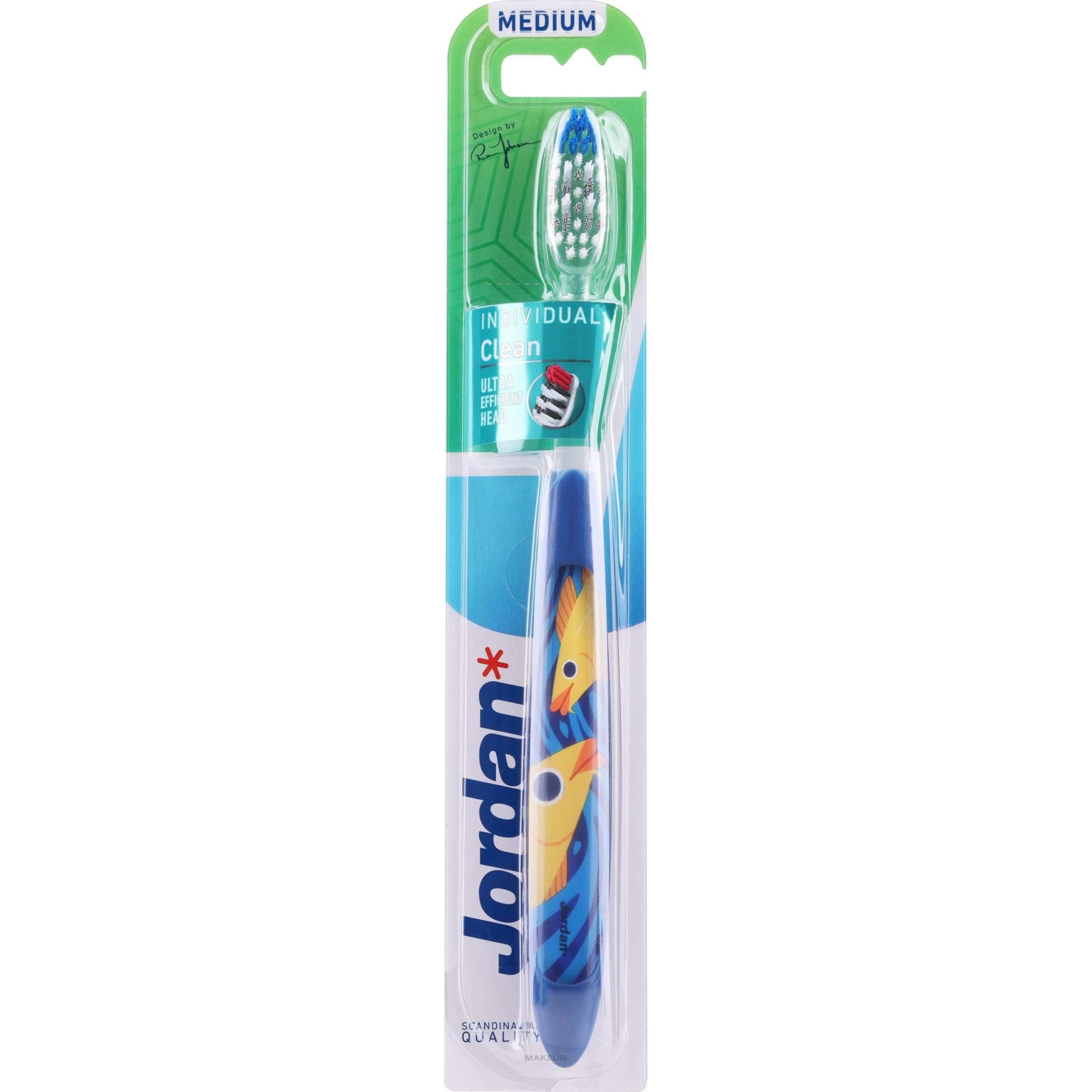 Jordan Toothbrush Individual Clean Adult Toothbrushes Designed for efficient brushers (Bristles - Medium, Style - 2)