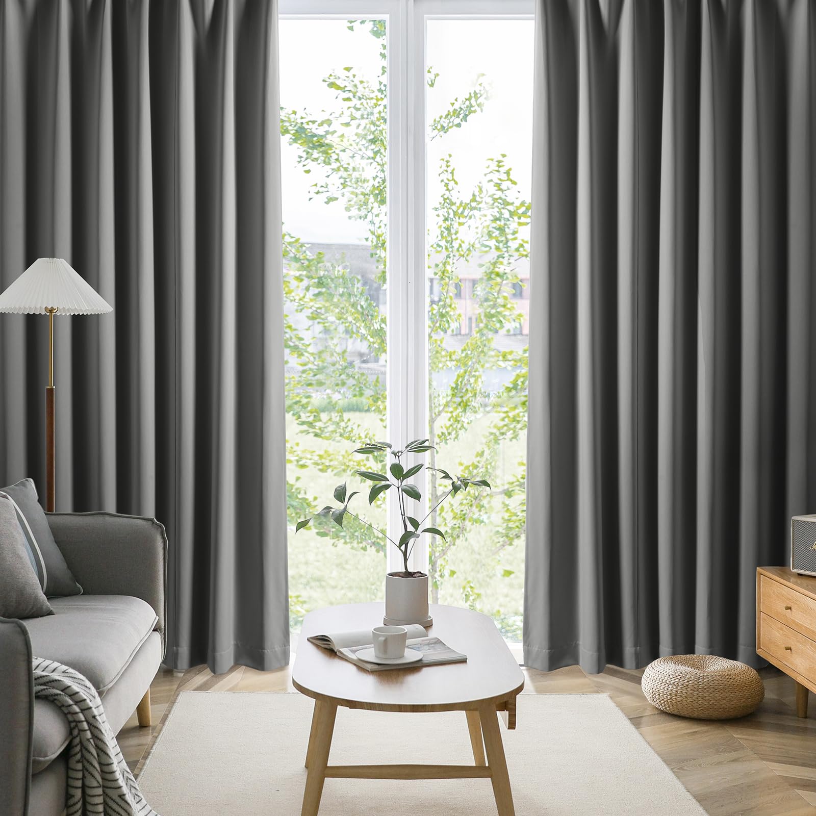 カーテンaigh Amazon｜AIFY カーテン 2枚セット 1級 遮光 小窓 ドレープカーテン UV