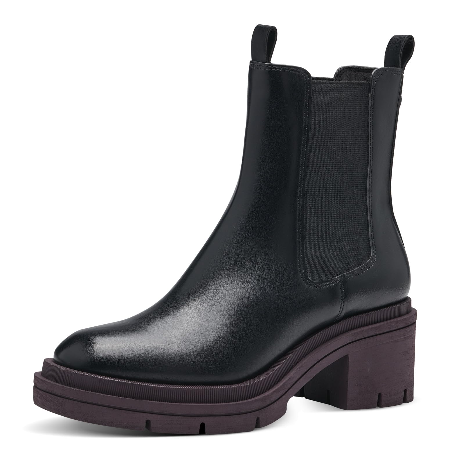 MARCO TOZZI Women's 2-25460-41 Chelsea, Black/Purple, 5.5