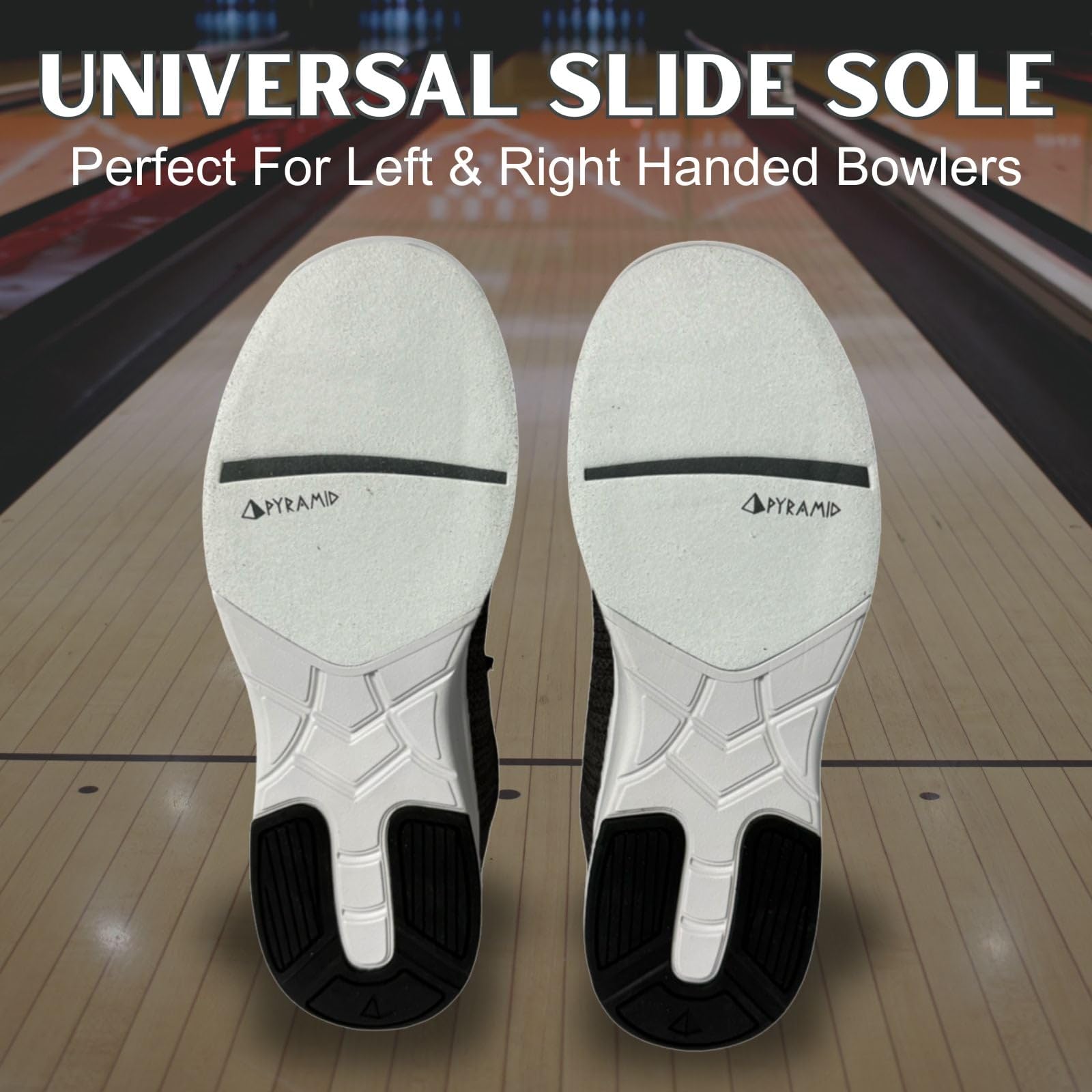Pyramid Scarpe da bowling da uomo Path Lite senza cuciture, Grigio statico, 41.5 EU
