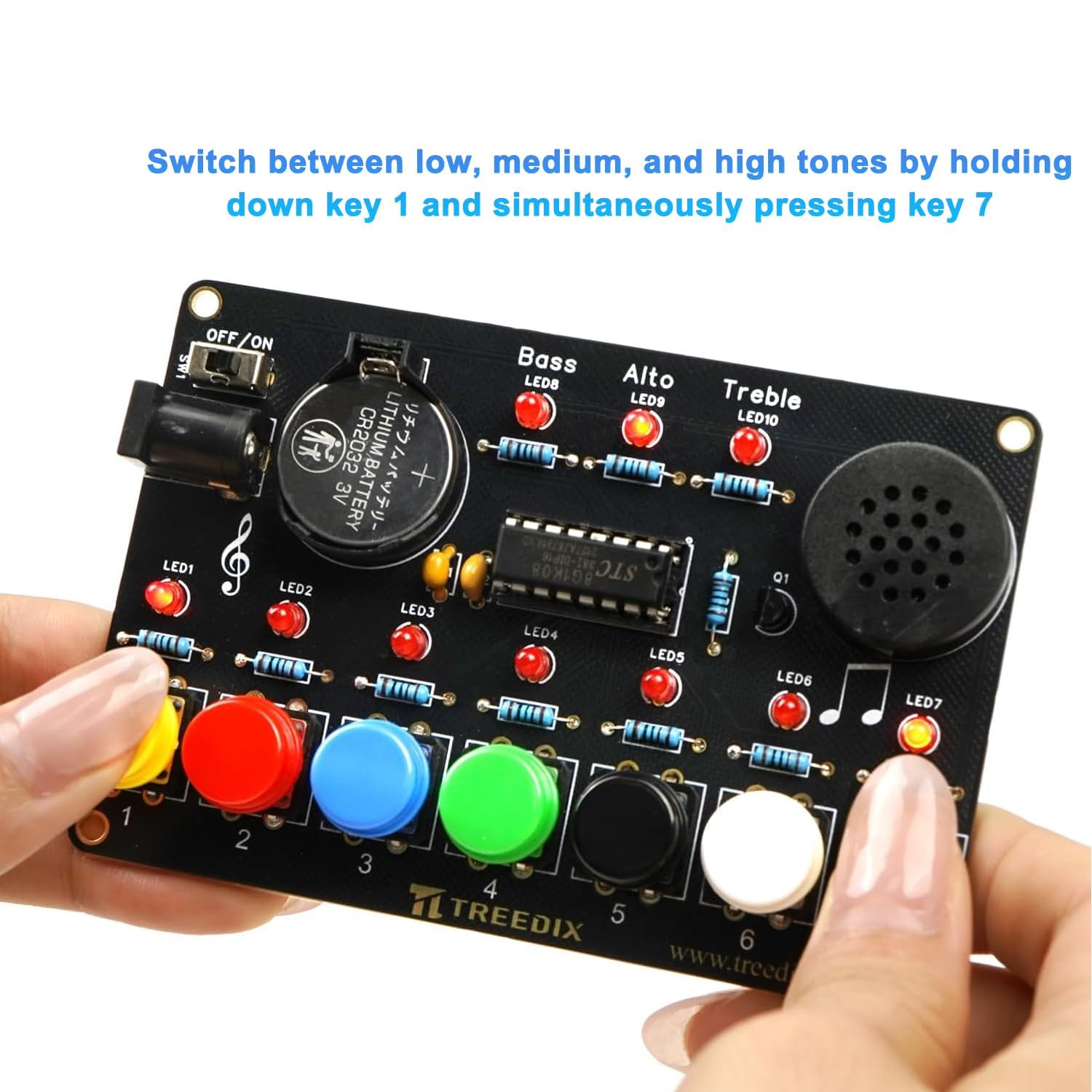 Treedix Solder Practice Projects DIY Piano Soldering Project Kit Circuit Boards Trainning Board Electronics Solder Practice Kit for Beginners Students and DIYers - Image 2