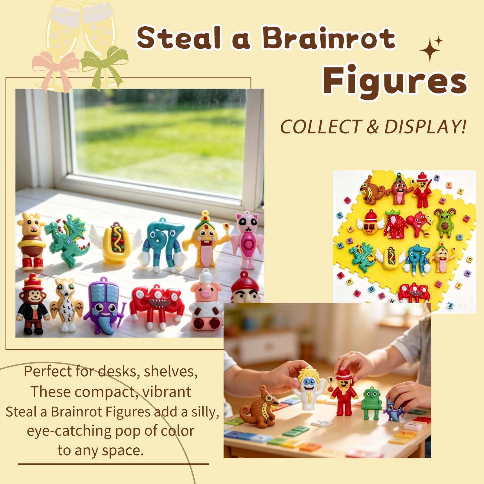 Amazon.com: 24PCS Steal a Brainrot Figure Set – Italian Brainrot