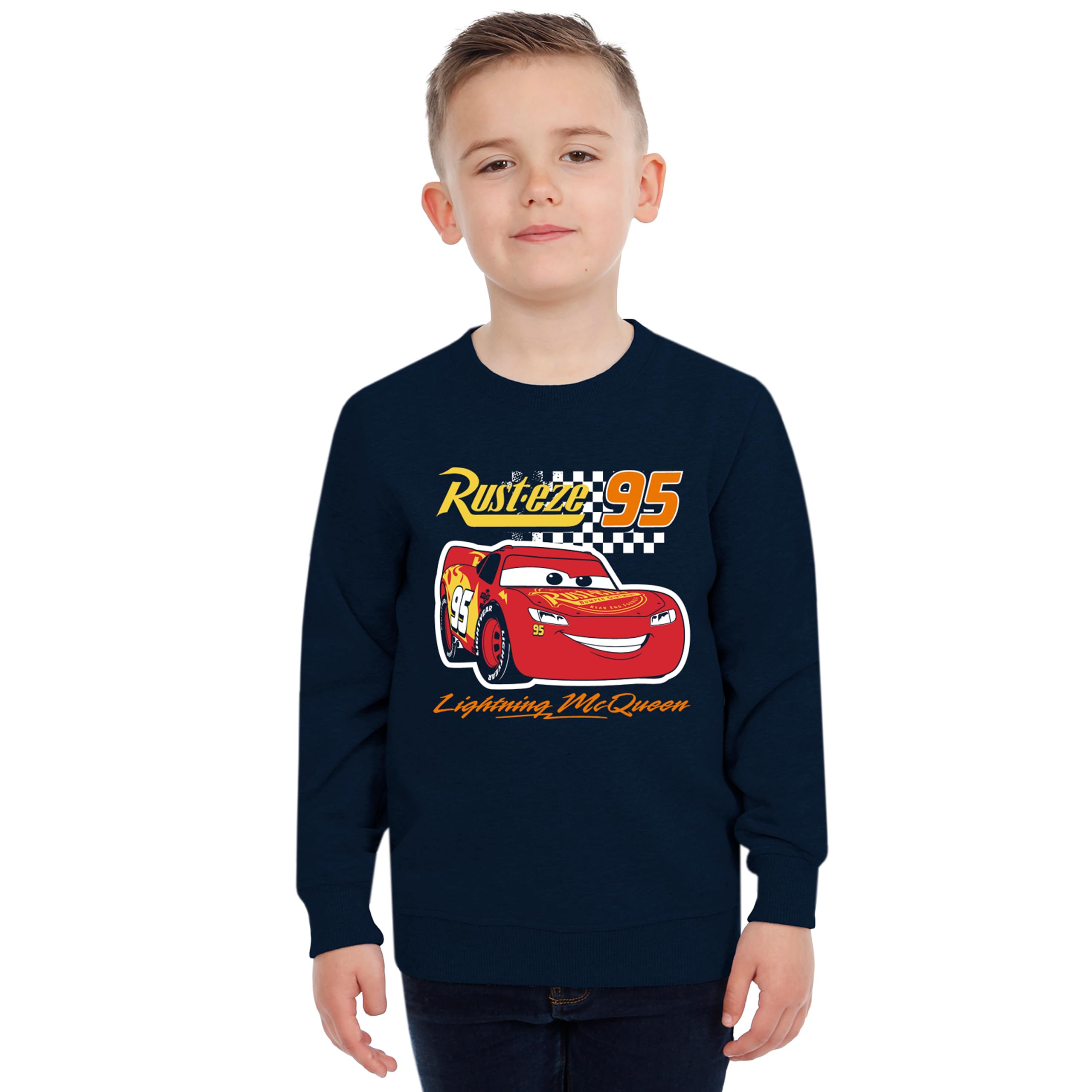 Disney Felpa Bambino | Lightning McQueen Felpe Bambino | Felpa Ragazzo | Maglione Ragazzo | Blu 7-8 Ans