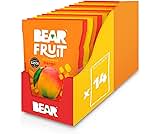 BEAR FRUIT Mango, Pineapple & Strawberry Variety Pack - Tropical Mixed Case - Gently Baked Fruit - Healthy - Vegan - 14 x 35 g