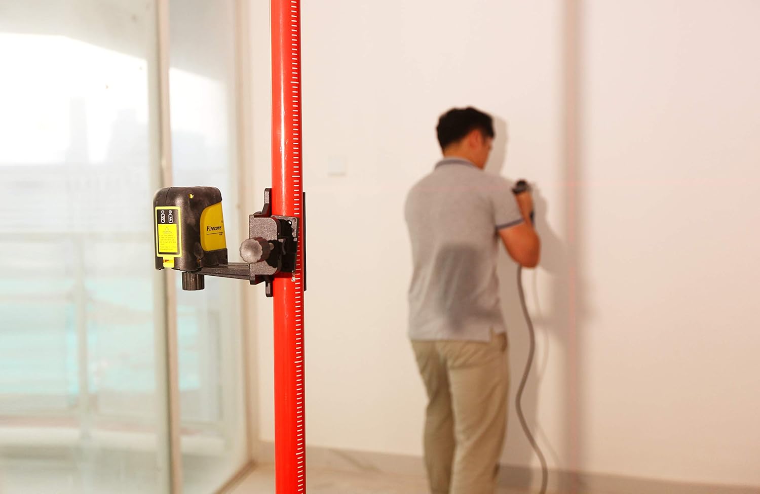 Firecore Laser Level Bracket Adjustable 1/4" and 5/8" Mount Adapter Line Laser Positioning Base-FLM30A