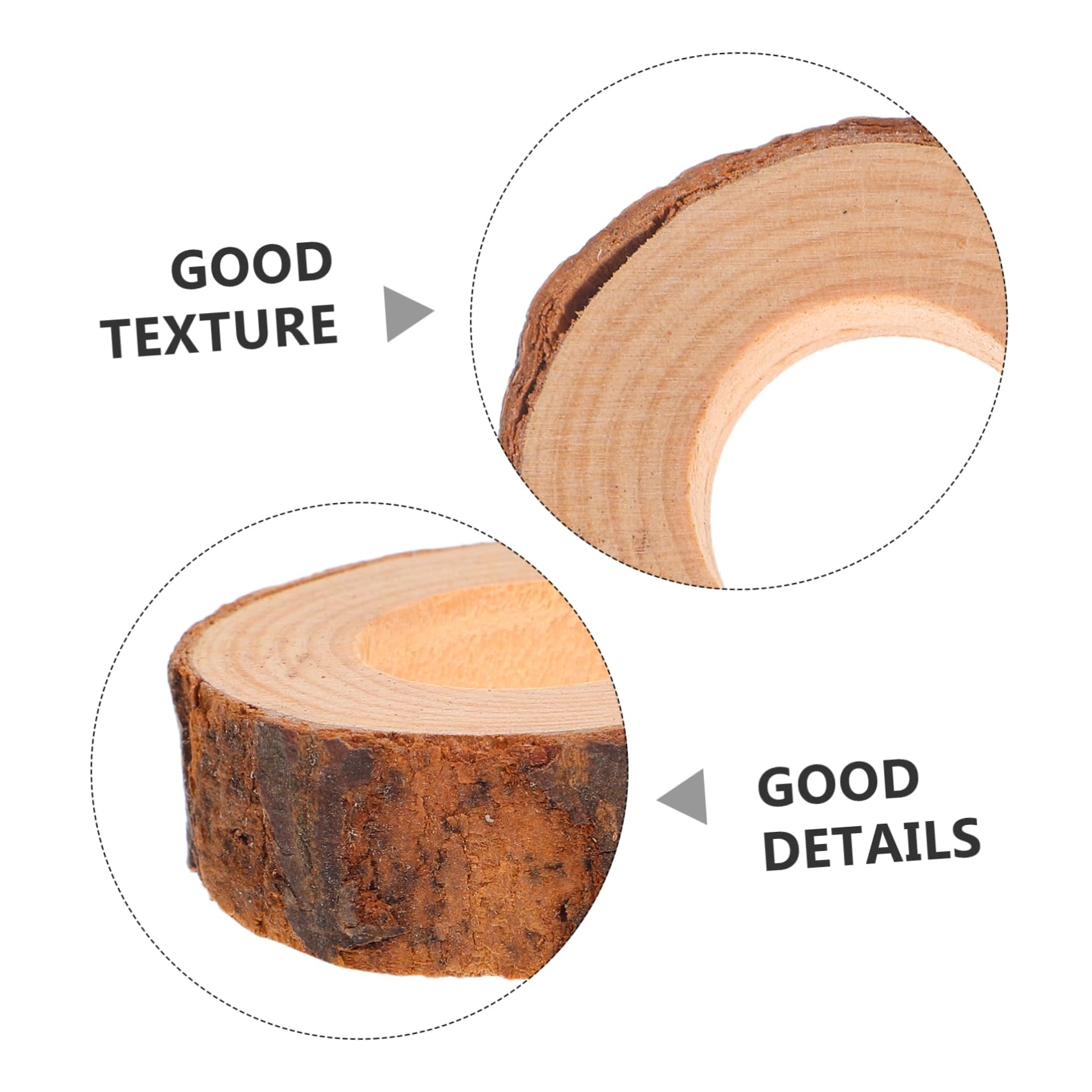 GALPADA 20 Pezzi Porta Tovaglioli in Legno Naturale Rustic Serviette Rings per e Feste Supporti in Legno Versatili per Matrimoni e Decorazioni Tavola