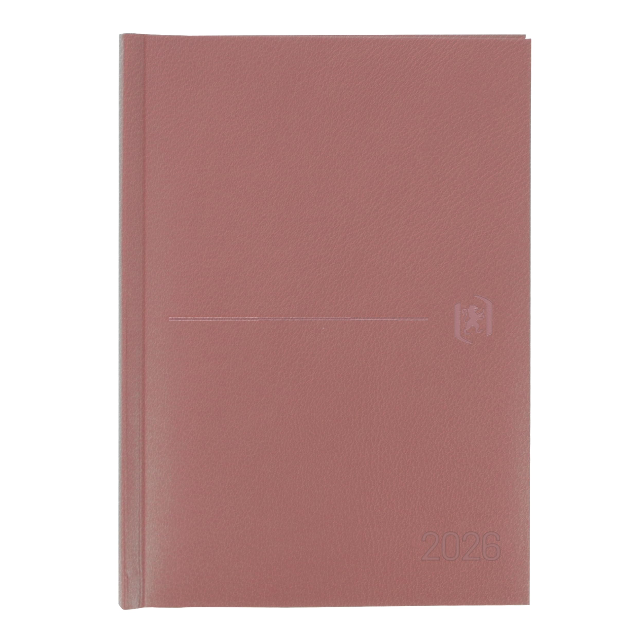 Oxford Modern 2026 Day Per Page Diary Padded Cover A5 Spanish Pastel Pink