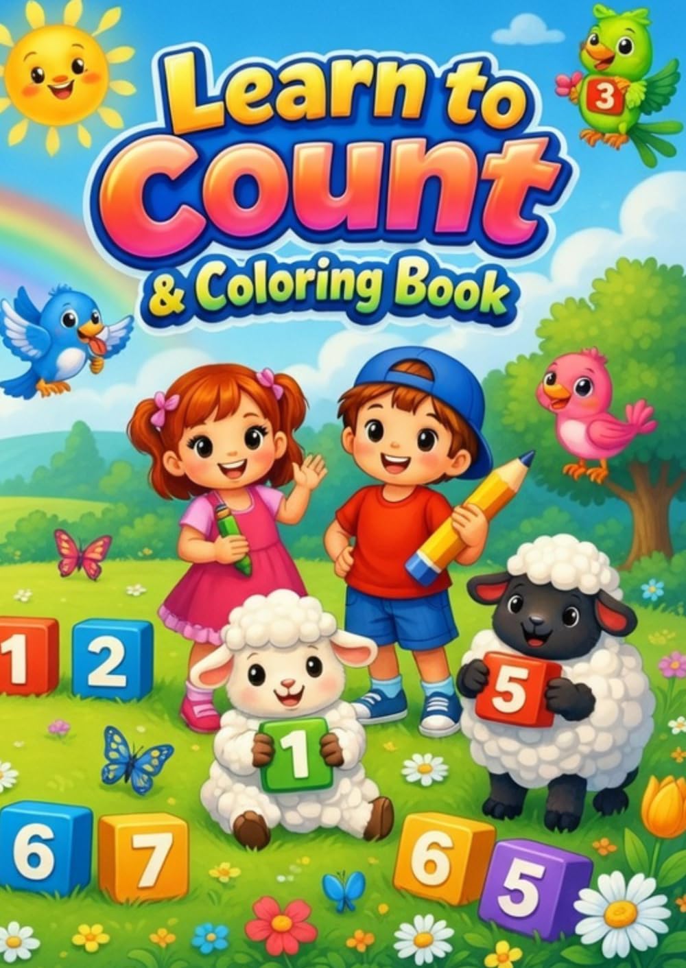 Learn to count and coloring book