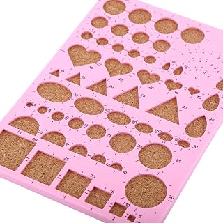 Alomejor Paper Quilling DIY Kit Set with Slotted Pen Tweezer Pins for Handmade Crafts, Best Crafting Enthusiasts - BluePinkRose Redwhite Template Board (Pink)