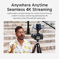 Vista 3 de Accsoon SeeMo 4K para sistema de transmisión de video HDMI Android, transmisor de cámara 4K30/1080p60 para grabar/compartir/transmisión en vivo