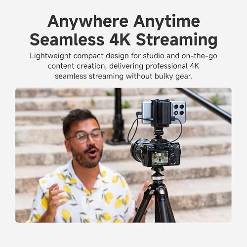 Miniatura 3 de Accsoon SeeMo 4K para sistema de transmisión de video HDMI Android, transmisor de cámara 4K30/1080p60 para grabar/compartir/transmisión en vivo,