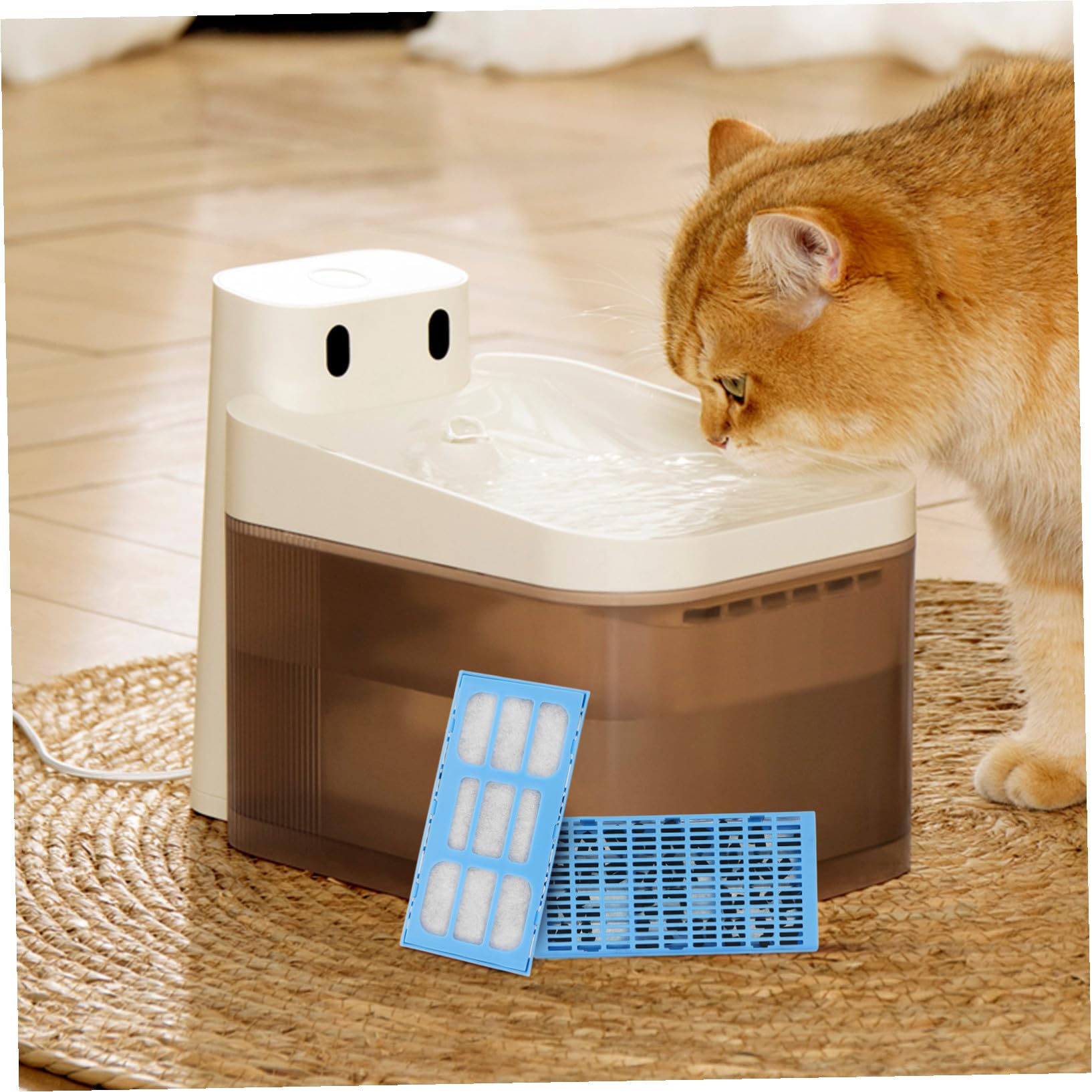 Milisten 12 Piezas Filtro de Agua para Mascotas Filtros de Repuesto para Fuentes de Agua de Activado para Gatos y Perros Uso Comederos Automáticos