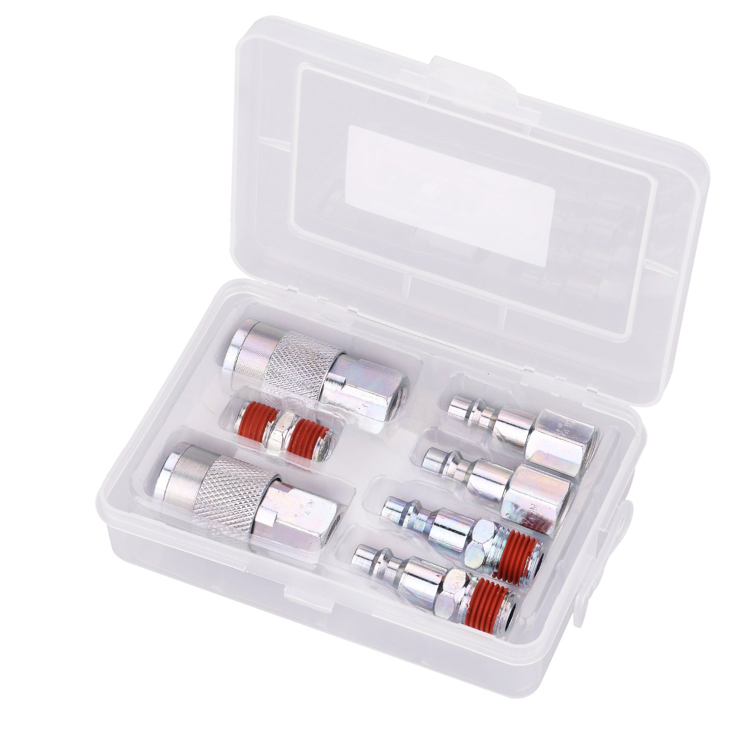 WYNNsky Air Compressor Fittings Kit - ARO Style Couplers & Plugs, 1/4" NPT