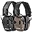 ZOHAN EM054 Electronic Ear Protection for Shooting Range with Sound Amplification Noise Reduction, Ear Muffs for Gun Range (Black&brown)