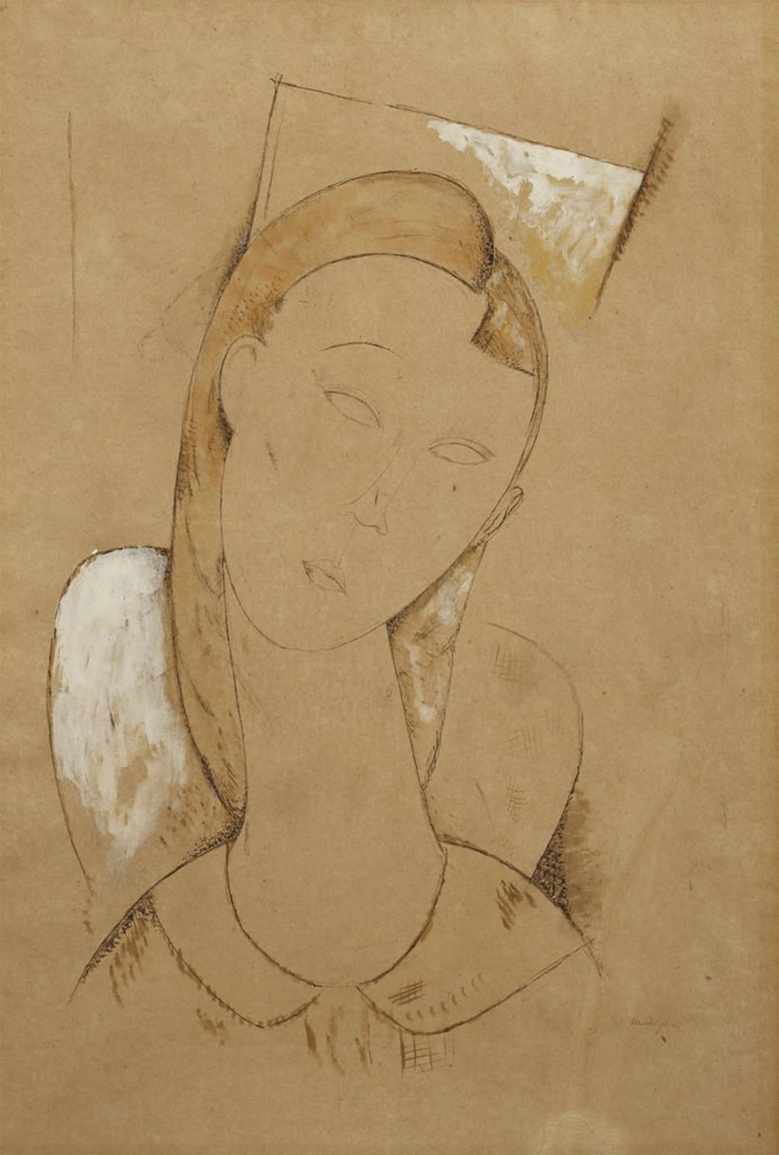 ARTXLXXBN Famous Painting Art Wall Decor Abstract Art Picture Young Woman Giovane Donna by Amedeo Modigliani Animal Pictures for Home Decor 60x90cm