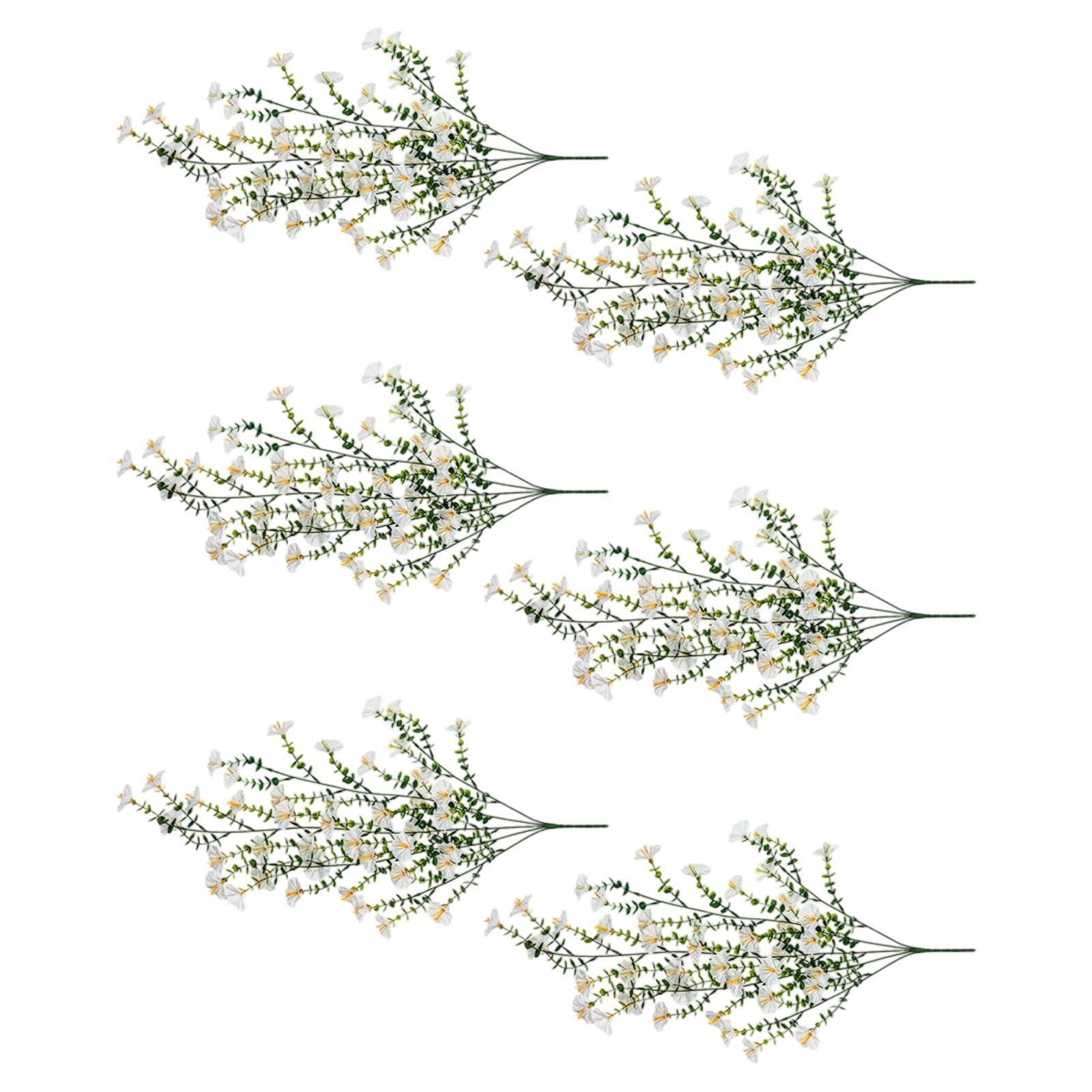 Tsophreniq 6Pcs Artificial Hanging Flower Plant for Garden Yard Patio Wedding Artificial Hanging Plant for Outdoor and Indoor Realistic Silk Flower Arrangements