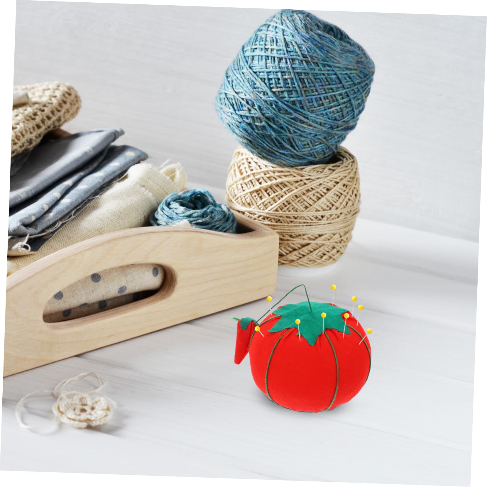 SEWACC 40 Piezas alfileteros para coser alfiler de muñeca pequeño cojín de agujas accesorios rojos home decor decoração casa lapto herramienta de costura cojín de aguja reutilizable tela