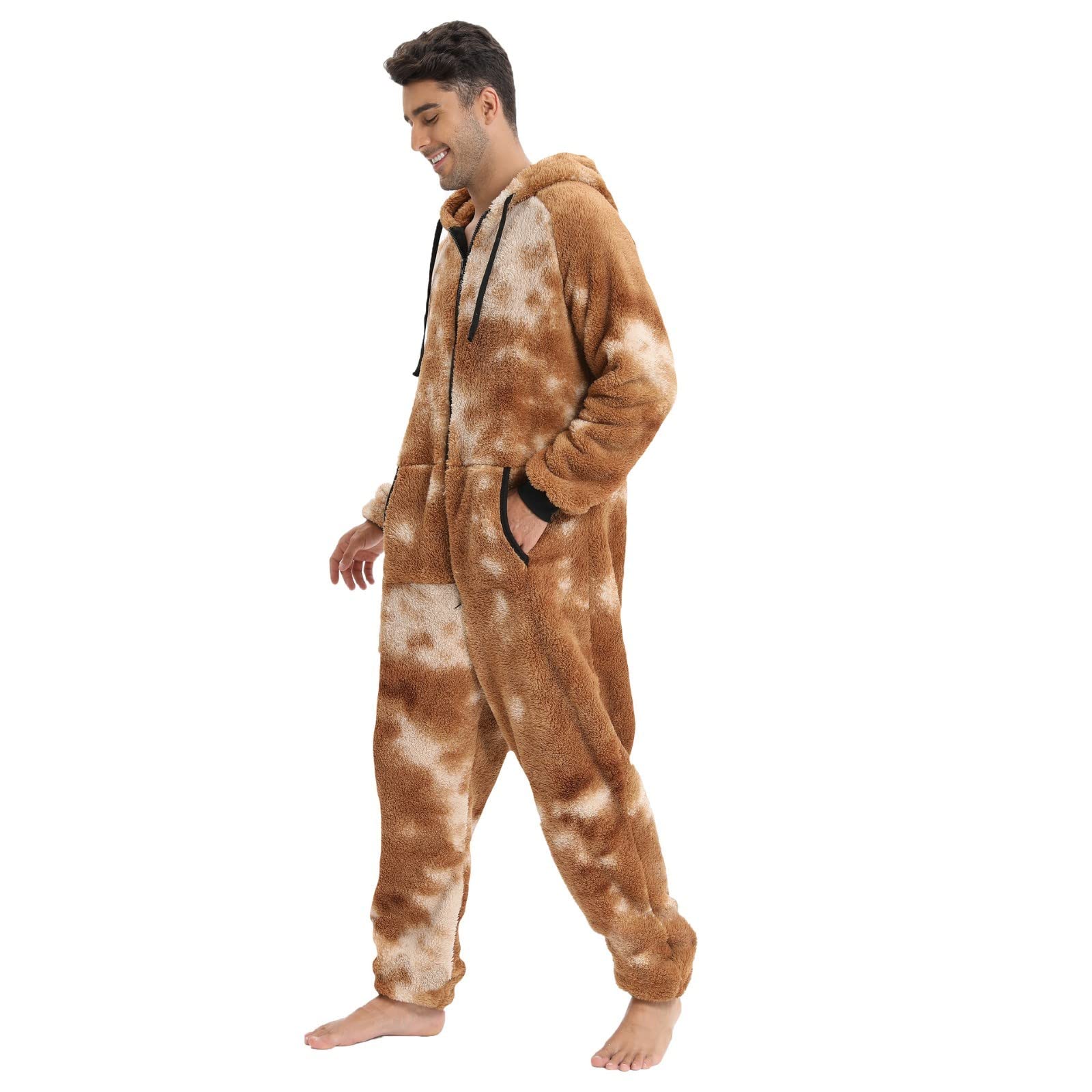 Pigiama Ragazzo 14 Anni Maschile Autunno e Inverno Tempo Libero Viaggi Stampa Sciolto A Maniche Lunghe Caldo Pigiama Vestiti per La Casa con Tasche Loungewear Occhiali Bambina 10 Anni