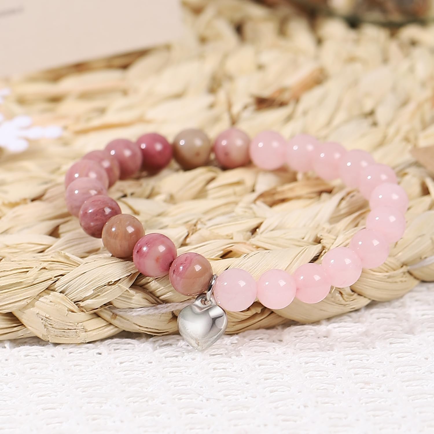 Get Well Gifts Natural Stone Healing Bracelets,Thinking of You Sobriety Inspirational Encouragement Gifts for Women Friends Sister - Image 4