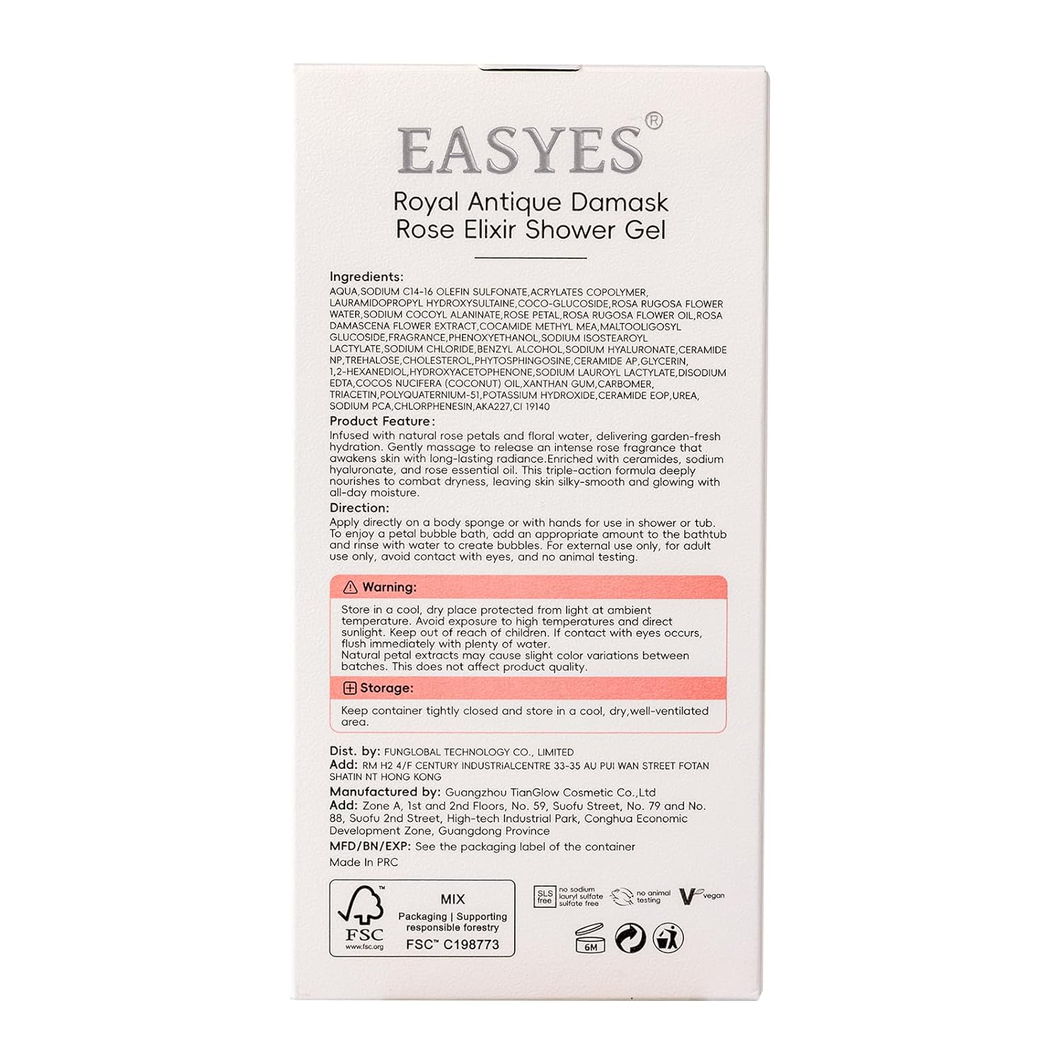 Rose Elixir Body Wash for Women, Moisturizing Essence Shower Gel with Triple Rose Formula, Hydrating Natural Cleanser, Gentle Foaming & Multi-Oil Nourishment, 7 oz - Image 9