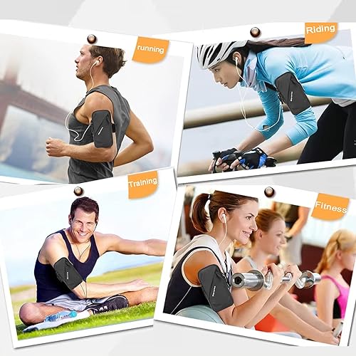 Miniatura 7 de Prime Comfort Soporte para teléfono, bolsa cruzada pequeña con banda para el brazo, se adapta a iPhone y Android, uso para correr, caminar,