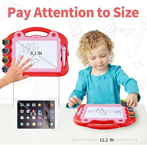 Miniatura 7 de YySiRui Tablero magnético de dibujo para bebés de 3, 4, 5 años, tablero de garabatos borrable para niños, juguetes para niños pequeños de 3 a 5