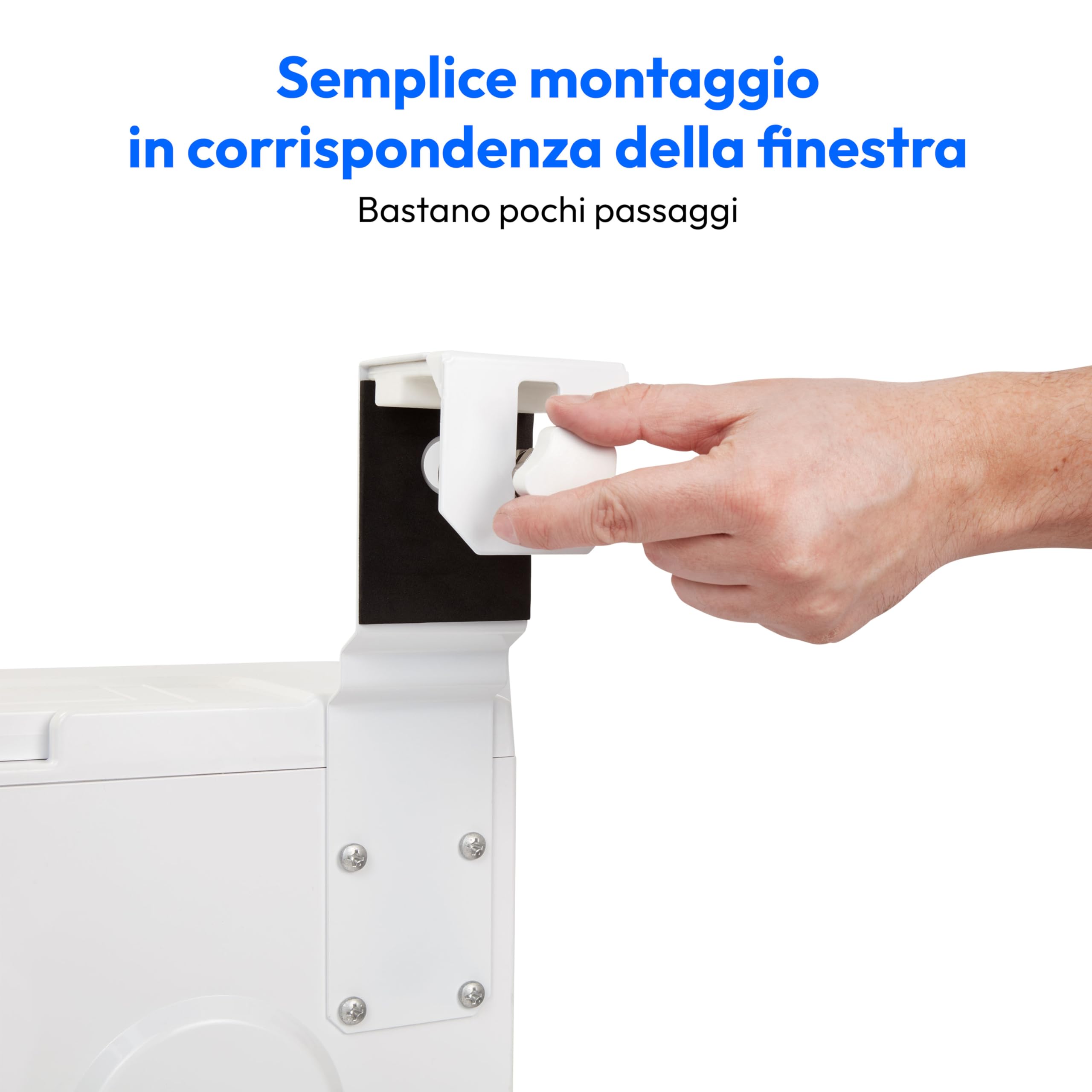 MEDION P502 Condizionatore d'aria split intelligente (per caravan camper campeggio, incluso kit di montaggio, 5000 BTU, raffreddamento deumidificazione e ventilazione, modalità sleep, MD37735)