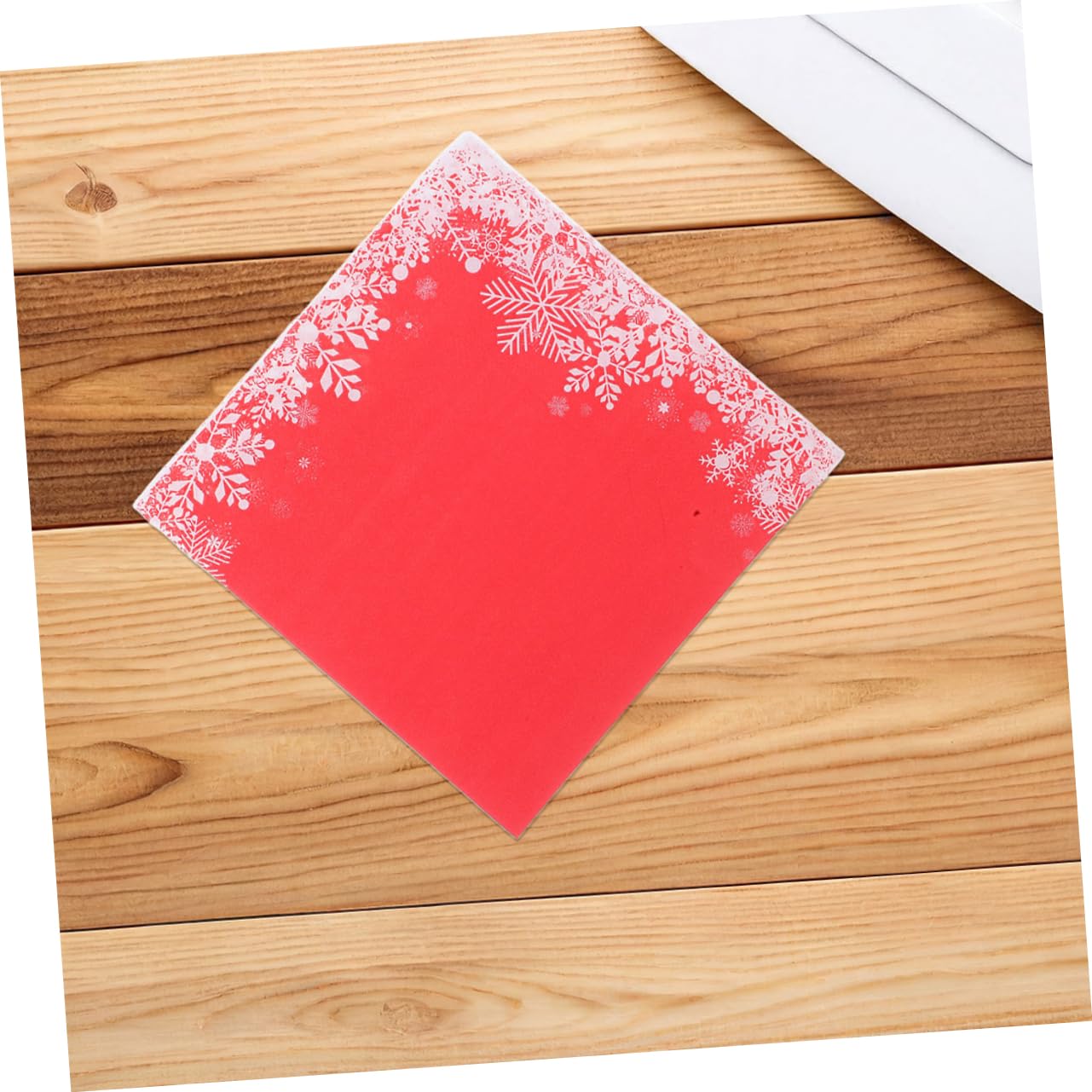 Beaupretty 120stücke Papierservietten mit Schneeflockenmotiv für Festessen Einweg-weihnachtsservietten Dekorativ Rot für Empfänge und Hochzeiten